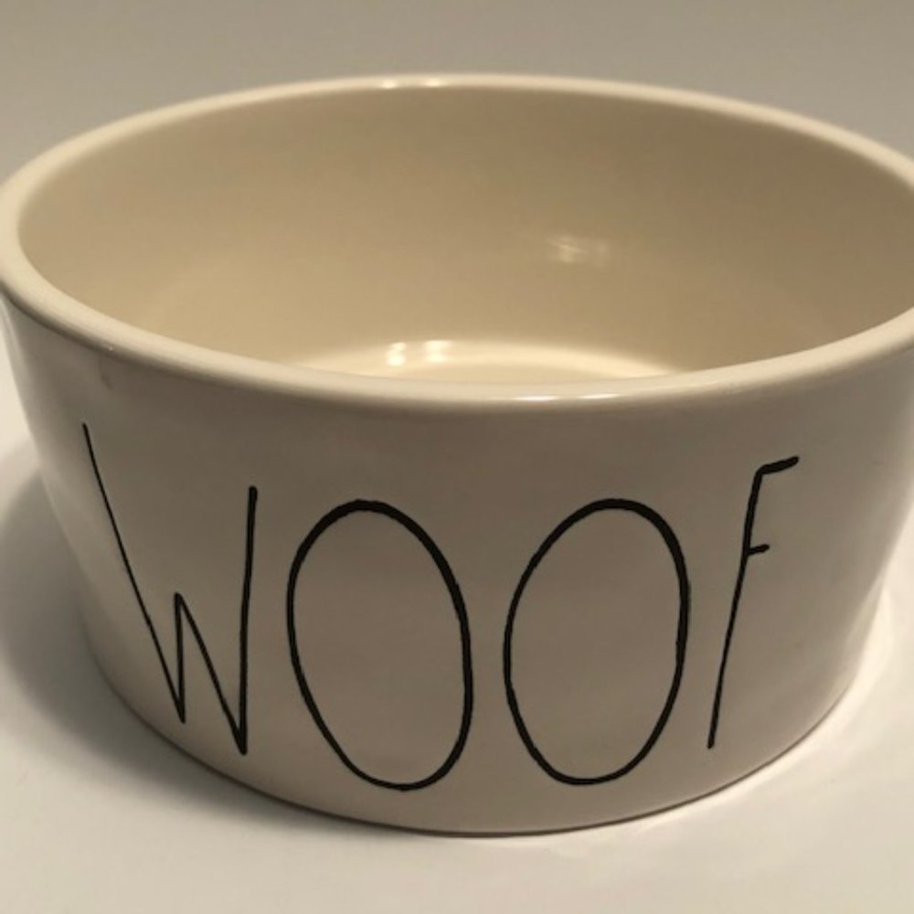 Rae Dunn made by Magenta large size “woof” dog dish